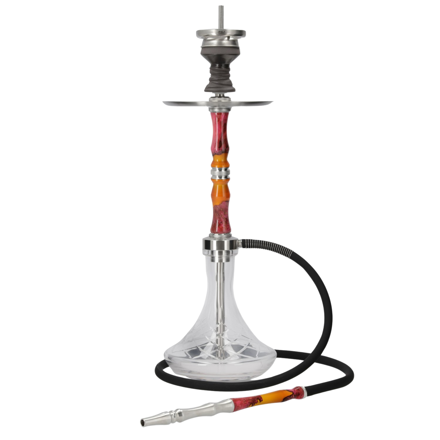 INVI Recursion Handcut Edelstahl Orange-Pink Shisha