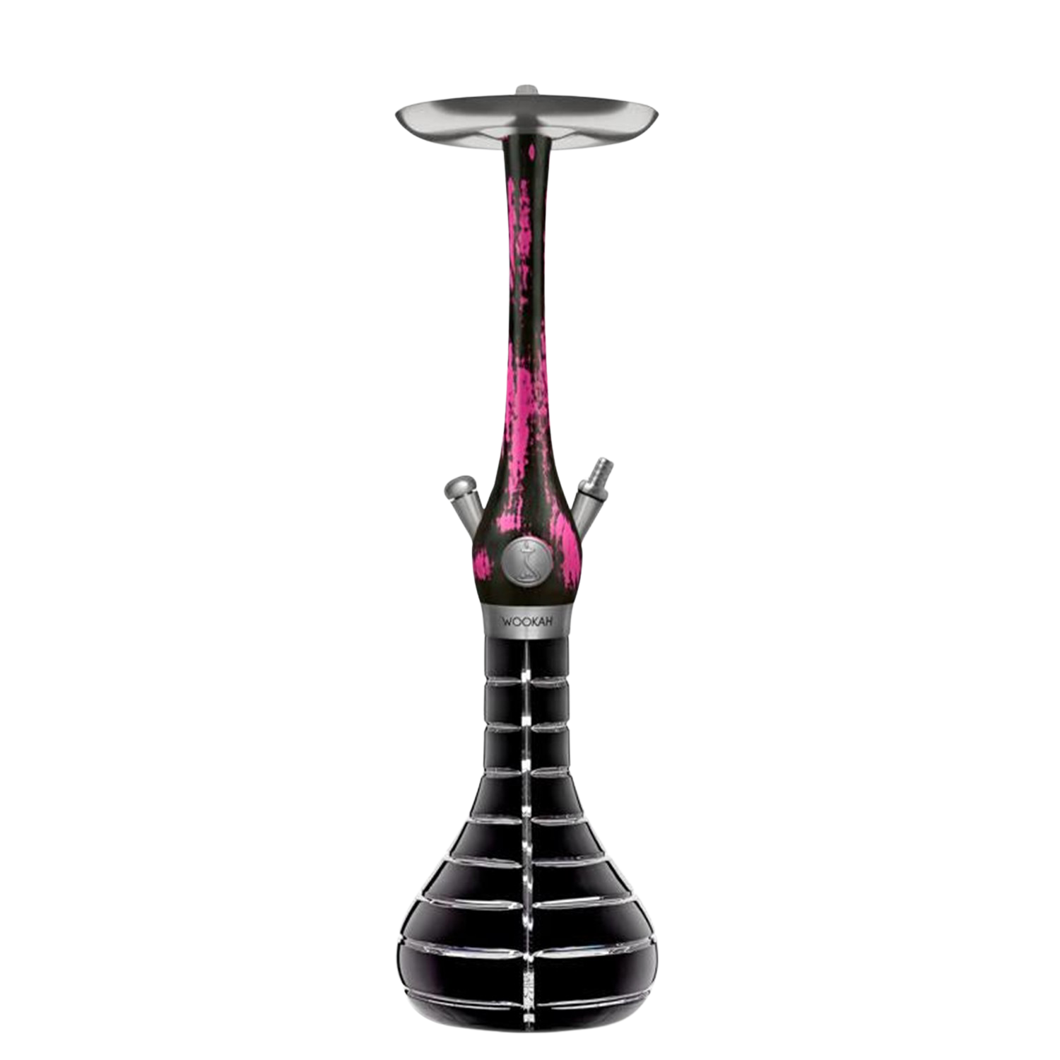 Wookah - Black&Pink / Striped Black Mastercut Shisha